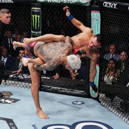 Charles Oliveira vs. Michael Chandler 2 full fight video highlights