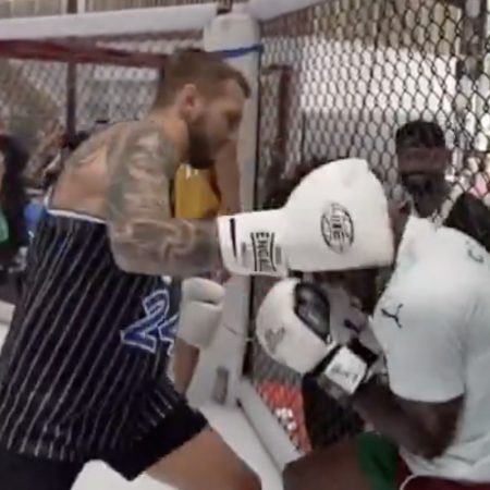 Watch Dan Hooker pummel IShowSpeed in sparring session