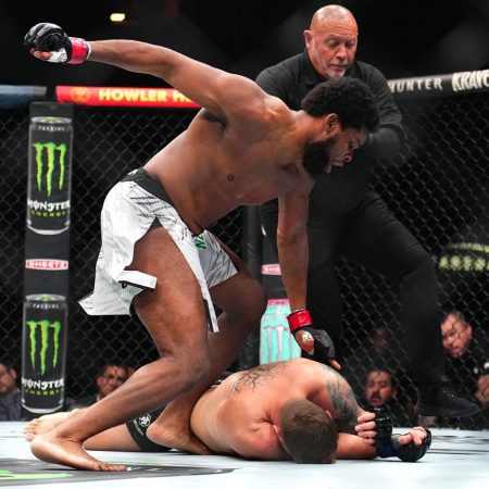 UFC 310 video: Kennedy Nzechukwu rocks Lukasz Brzeski with 1-2 punch knockout