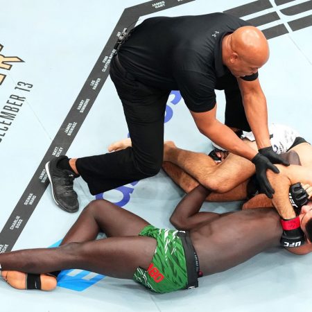 UFC 310 video: Vicente Luque puts Themba Gorimbo to sleep with choke in just 52 seconds