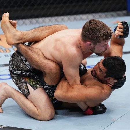 UFC 310 video: Bryce Mitchell demolishes Kron Gracie with slam, devastating elbows for knockout win