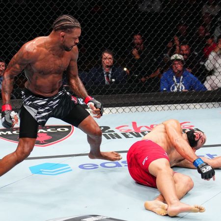 ‘There’s a warrant for your arrest’: Pros react to Michael Johnson’s thunderous knockout at UFC Tampa