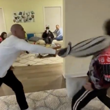 Watch Alex Pereira dominate his sons in pillow fight during Christmas party