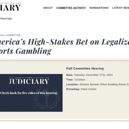 SAFE Bet Act Set for Hearing, but It’s a Safe Bet Congressional Bill Won’t Pass