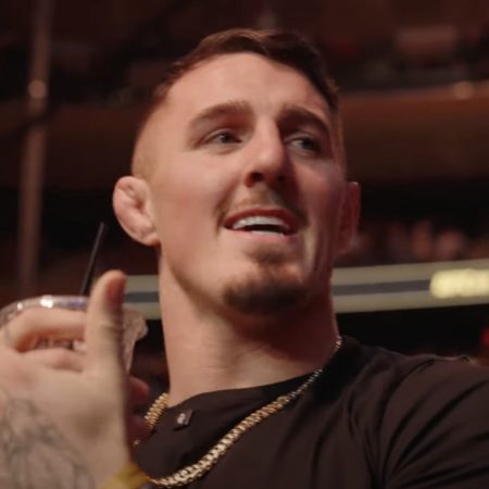 Watch Tom Aspinall’s real-time reaction to Jon Jones’ dominant finish of Stipe Miocic at UFC 309
