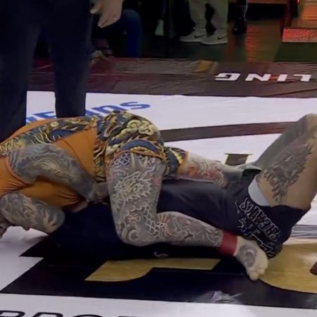 Watch Sean Brady call out Leon Edwards after nasty mounted guillotine win at Fury Pro Grappling 12