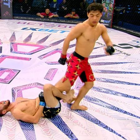 Missed Fists: Shergazy Bolotbek Uulu wins fight with axe kick to groin knockout