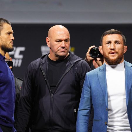 Umar Nurmagomedov doesn’t believe Merab Dvalishvili is scared of him but wants ‘easy money’ instead