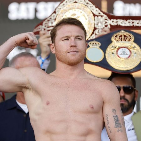 Canelo Alvarez vs. William Scull weigh-in video