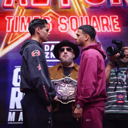 Watch Ryan Garcia, Devin Haney, and Teofimo Lopez face off in New York